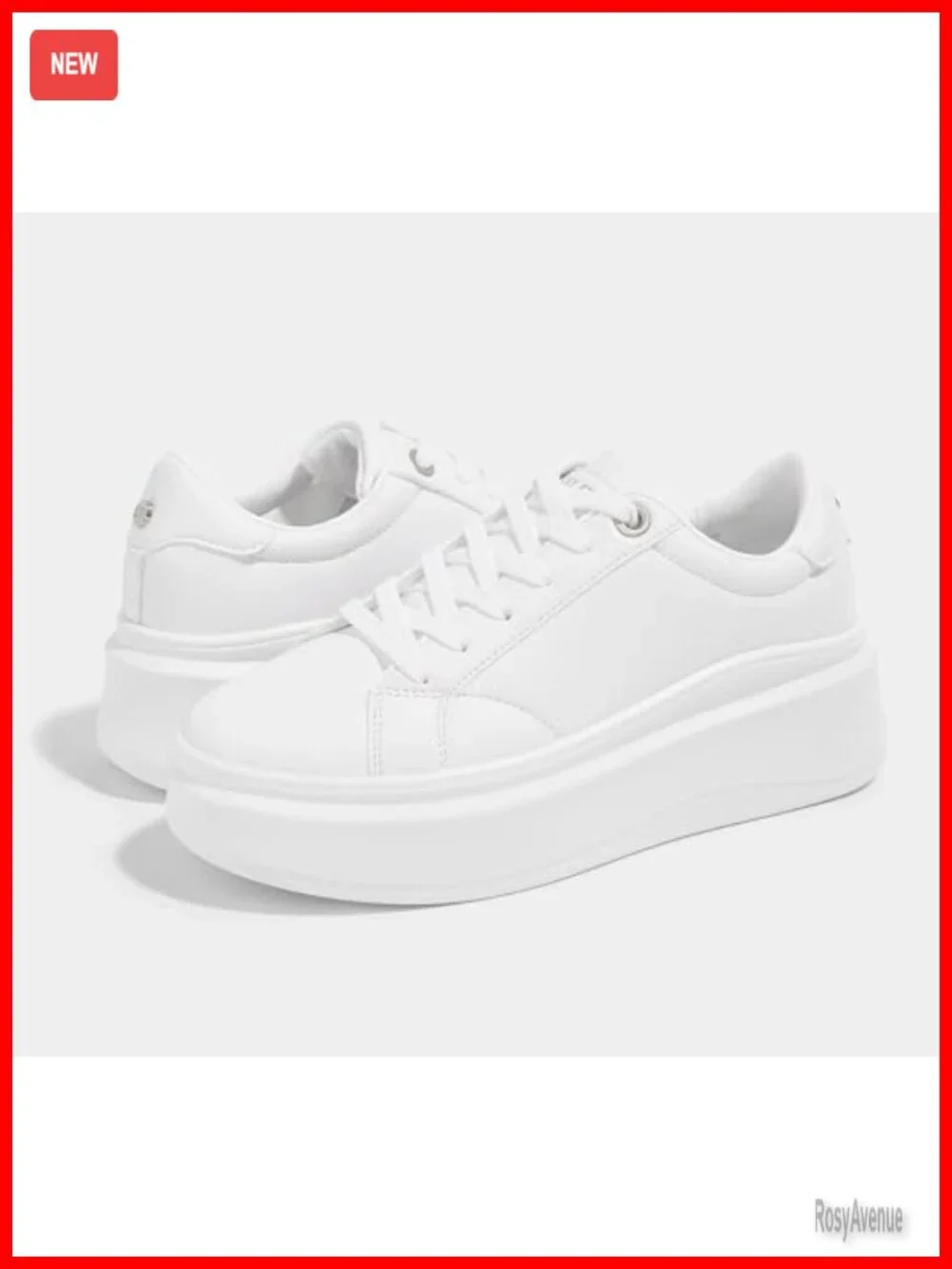 Platform Fashion Sneakers Thick Sole Lace-Up Casual Shoes